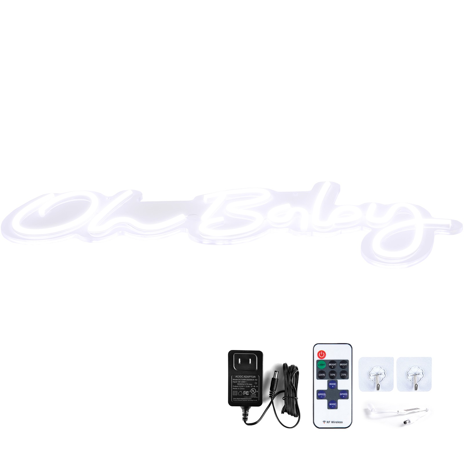 Uimoso Neon Sign Oh Baby Light 23.5