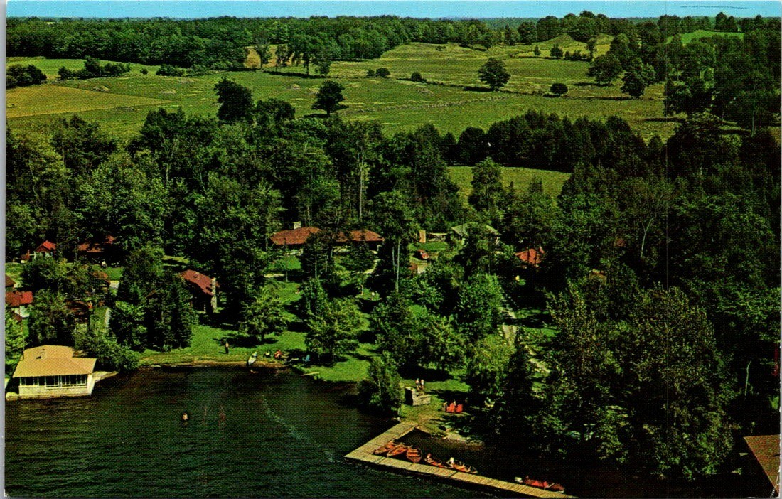 Vintage Postcard Reinhard\'s Cottages Balsam Lake Fenelon Falls Ontario Canada G9