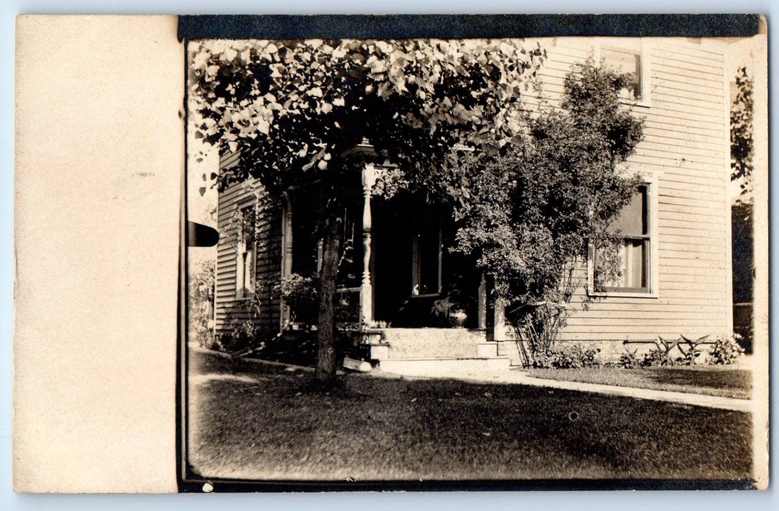 c1910's House 805 Harrison Avenue South Bend Indiana IN RPPC Photo Postcard
