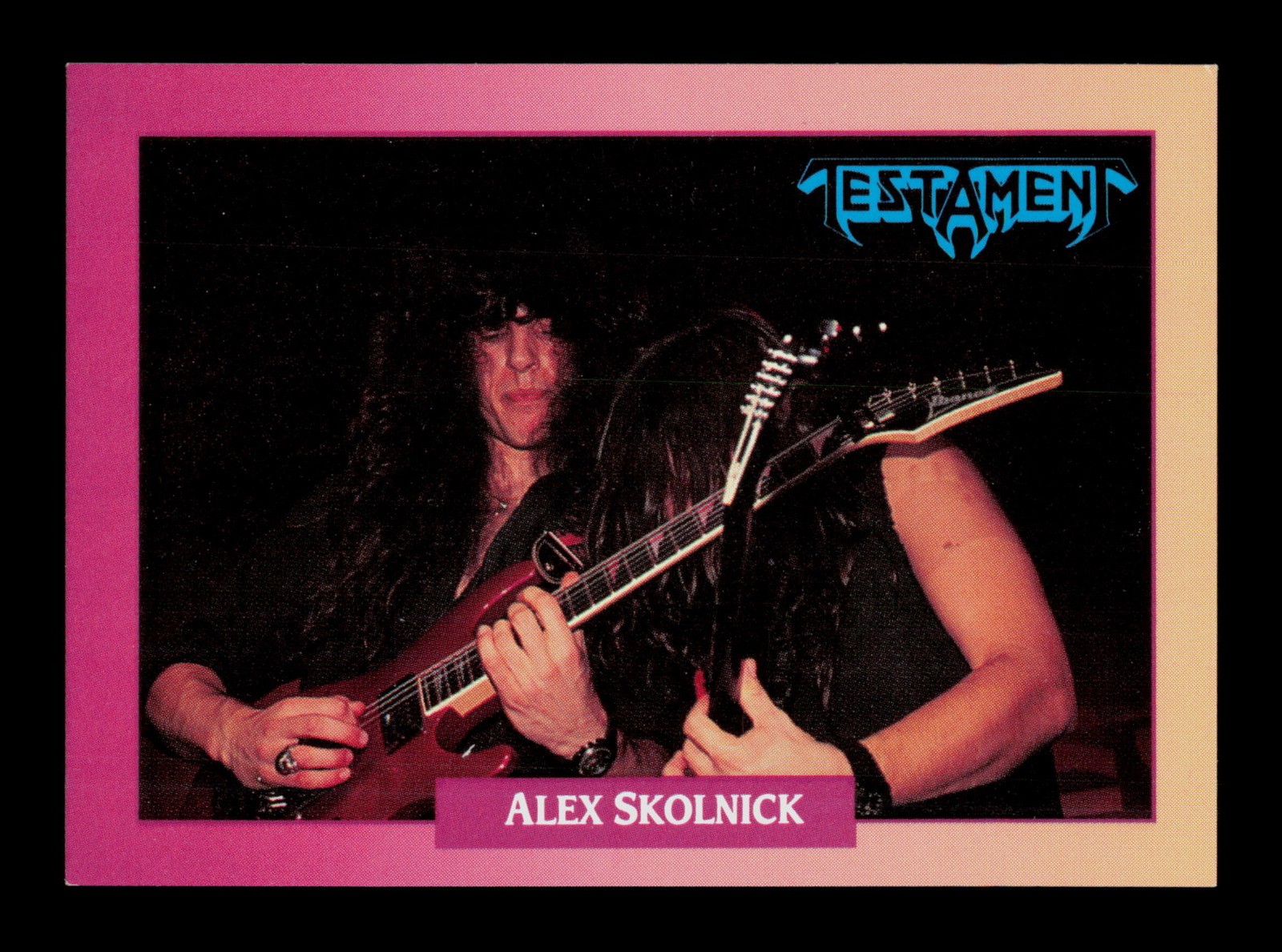 Alex Skolnick Testament 70 Rock Cards 1991  Trading Card TCG CCG