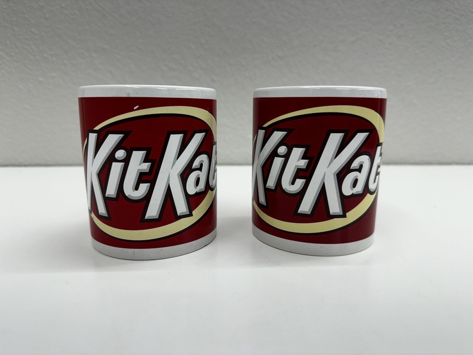 Galerie Kit Kat Hershey Candy Coffee Tea Mug Cup Set of Two with Handle