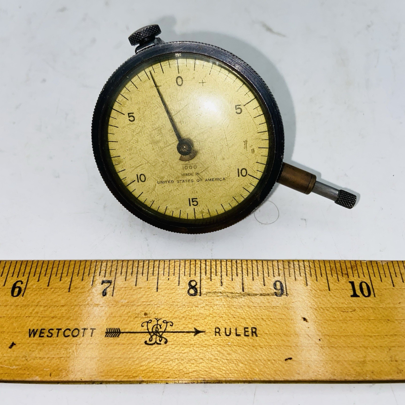 Federal Dial Indicator .0001 Vintage Made In United States Of America Back Lug