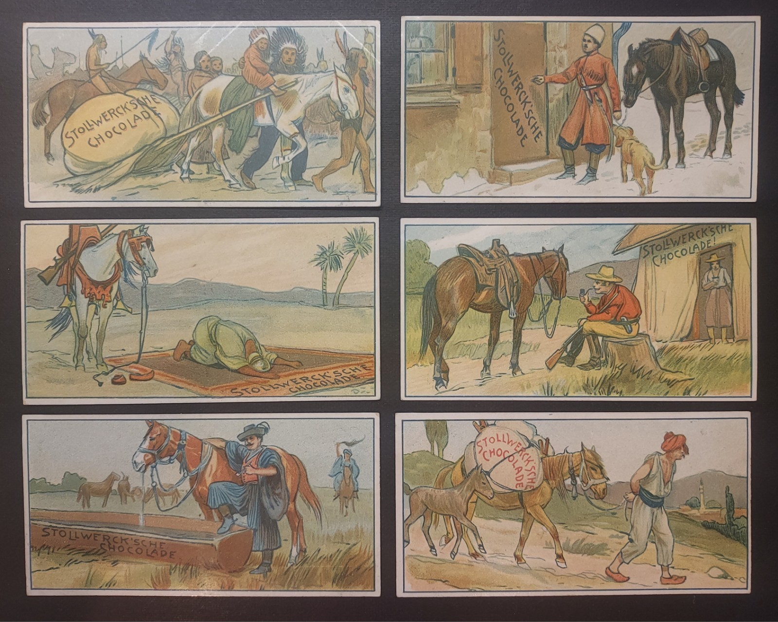 1900 Stollwerck Chocolate Cards Album 4 Group 169 Complete Set of 6