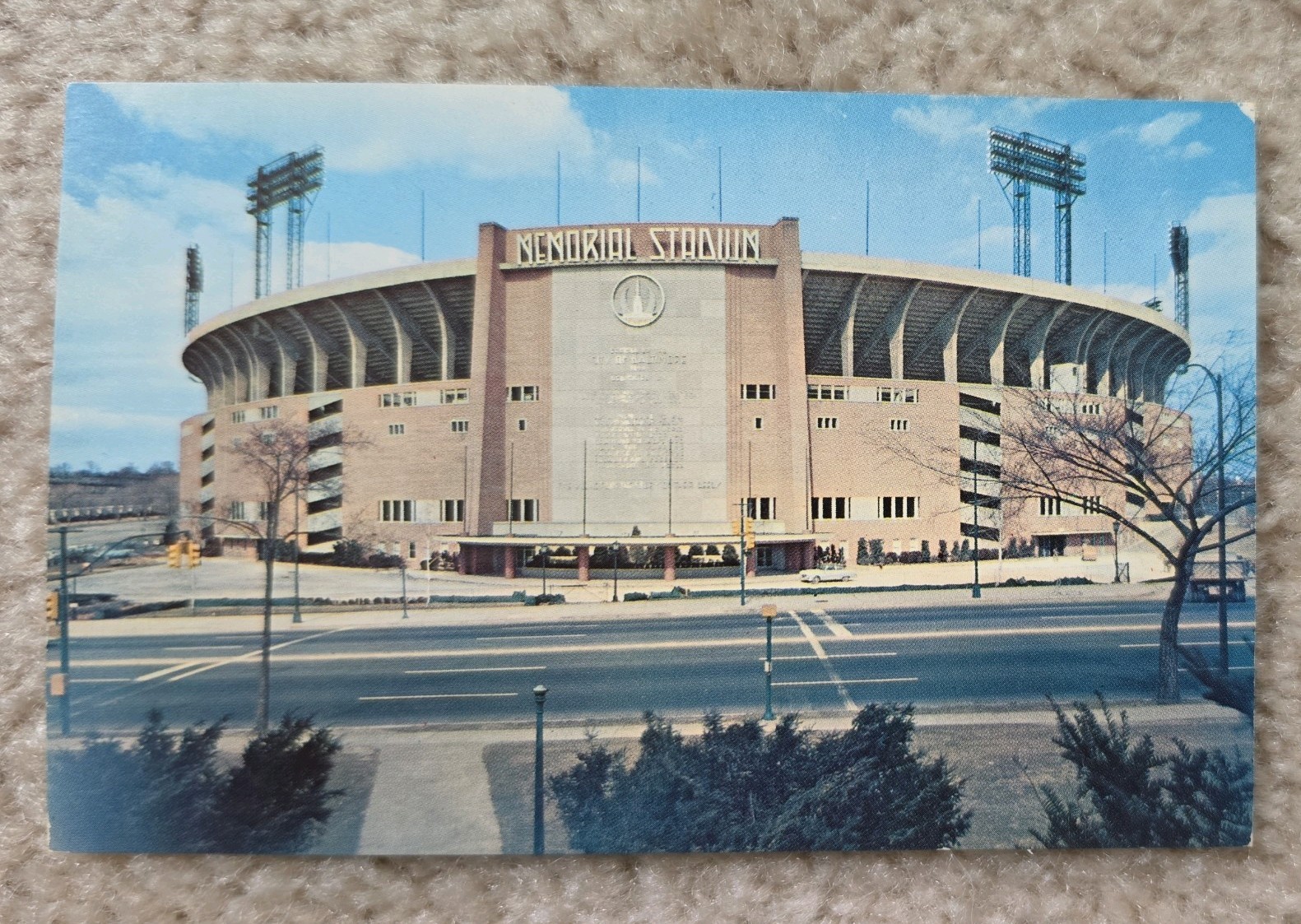 VINTAGE MEMORIAL STADIUM POST CARD - BALTIMORE, Maryland UNPOSTED Postcard 1960?