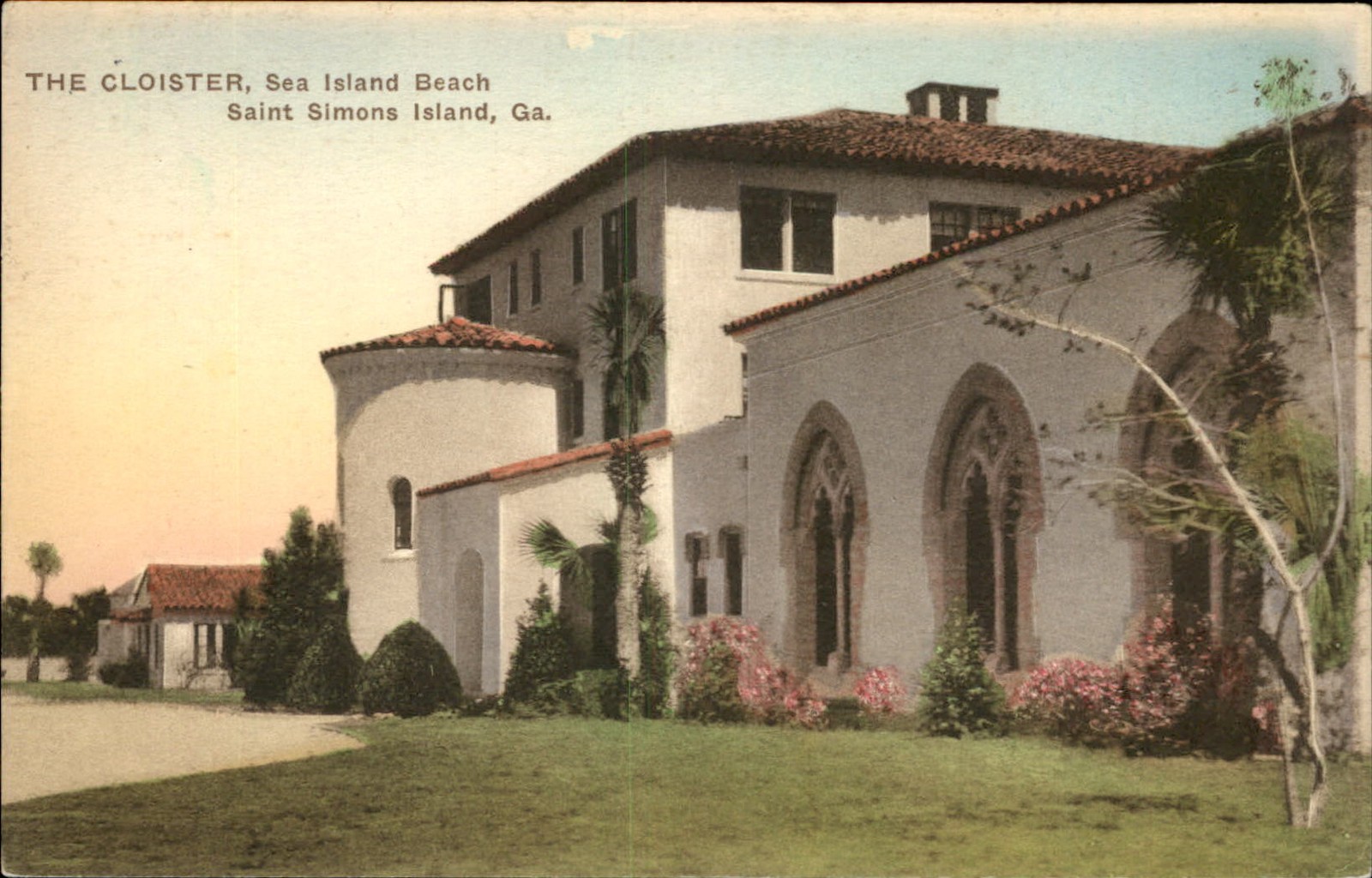 Saint Simons Island GA The Cloister c1900s-10s Vintage Postcard