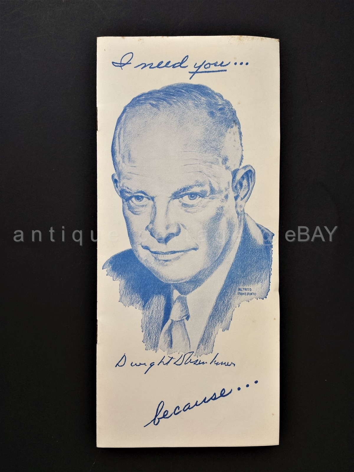 1956 vintage DWIGHT EISENHOWER campaign REPUBLICAN ROUNDUP BROCHURE