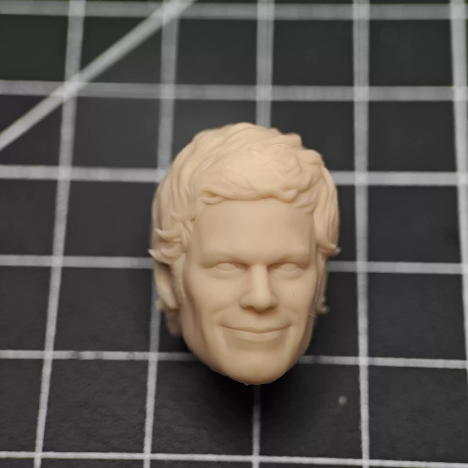Blank 1/18 1/12 1/10 Dexter M V2 Unpainted Head Sculpt fit 3.75\
