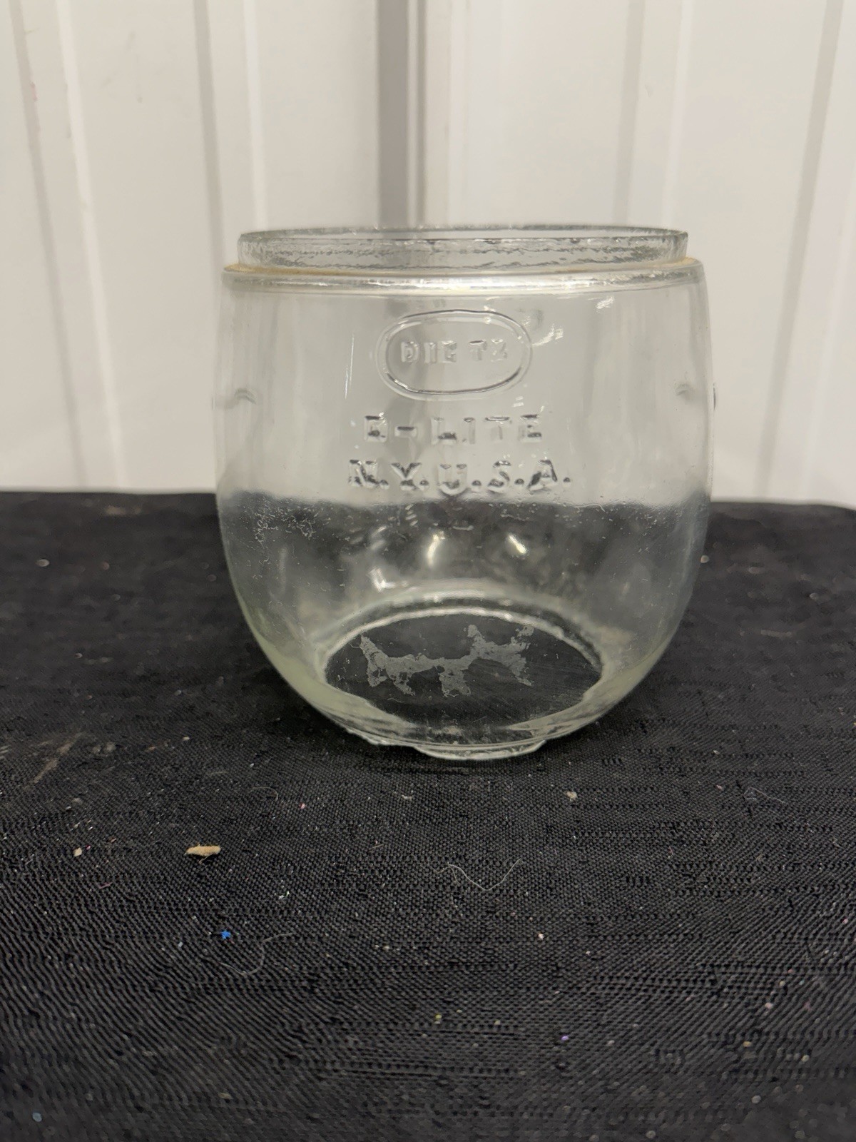 Vintage Dietz D-Lite Lantern Replacement Globe Loc-Nob NY USA Glass Globe Lens