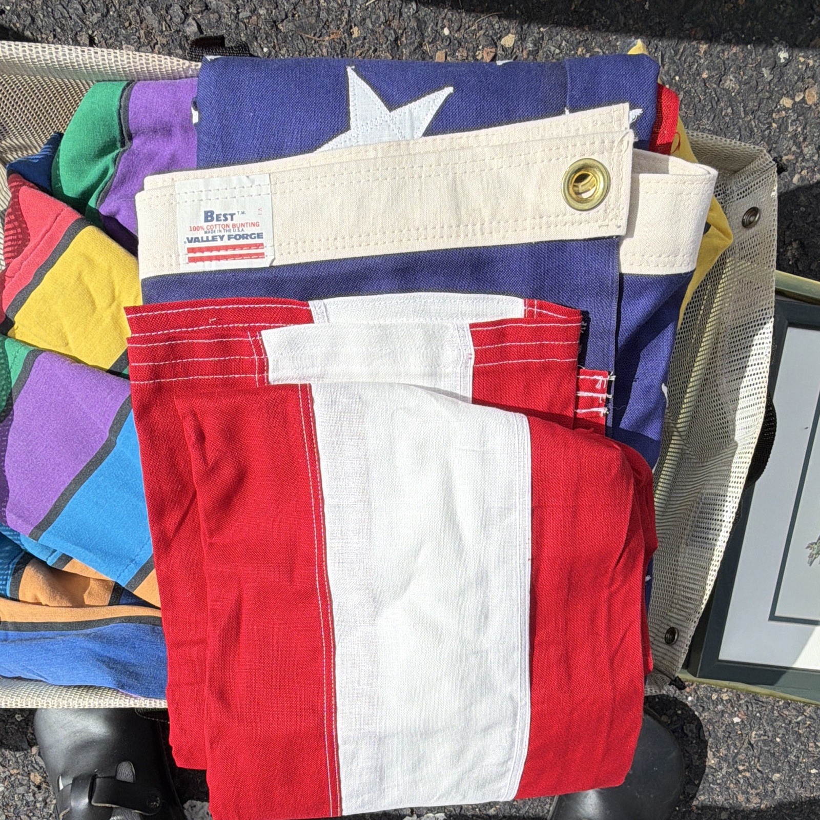 Vintage Valley Force Made In USA American Flag