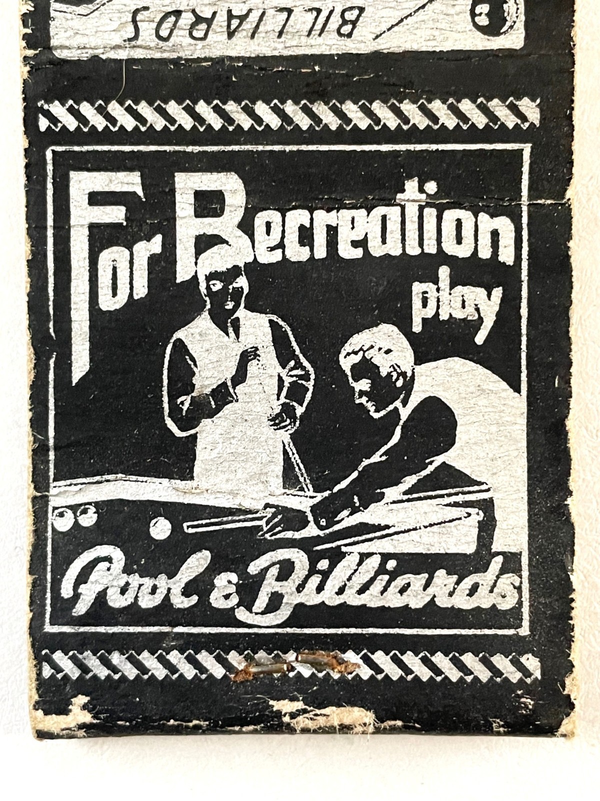 Vintage Billiards Matchbook Cover Ted\'s Place Attica, IN
