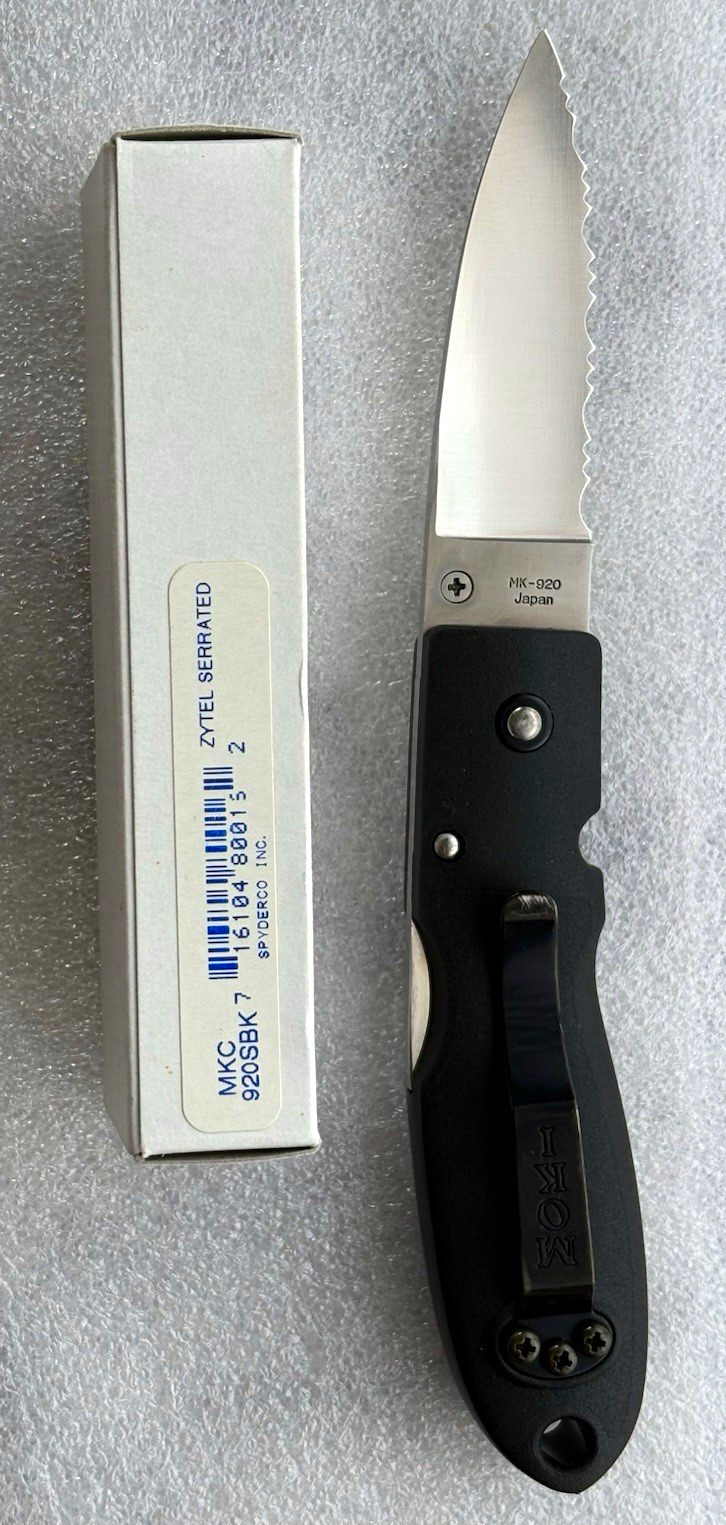 Spyderco 920 SBK Knife Ultra Rare new with original box