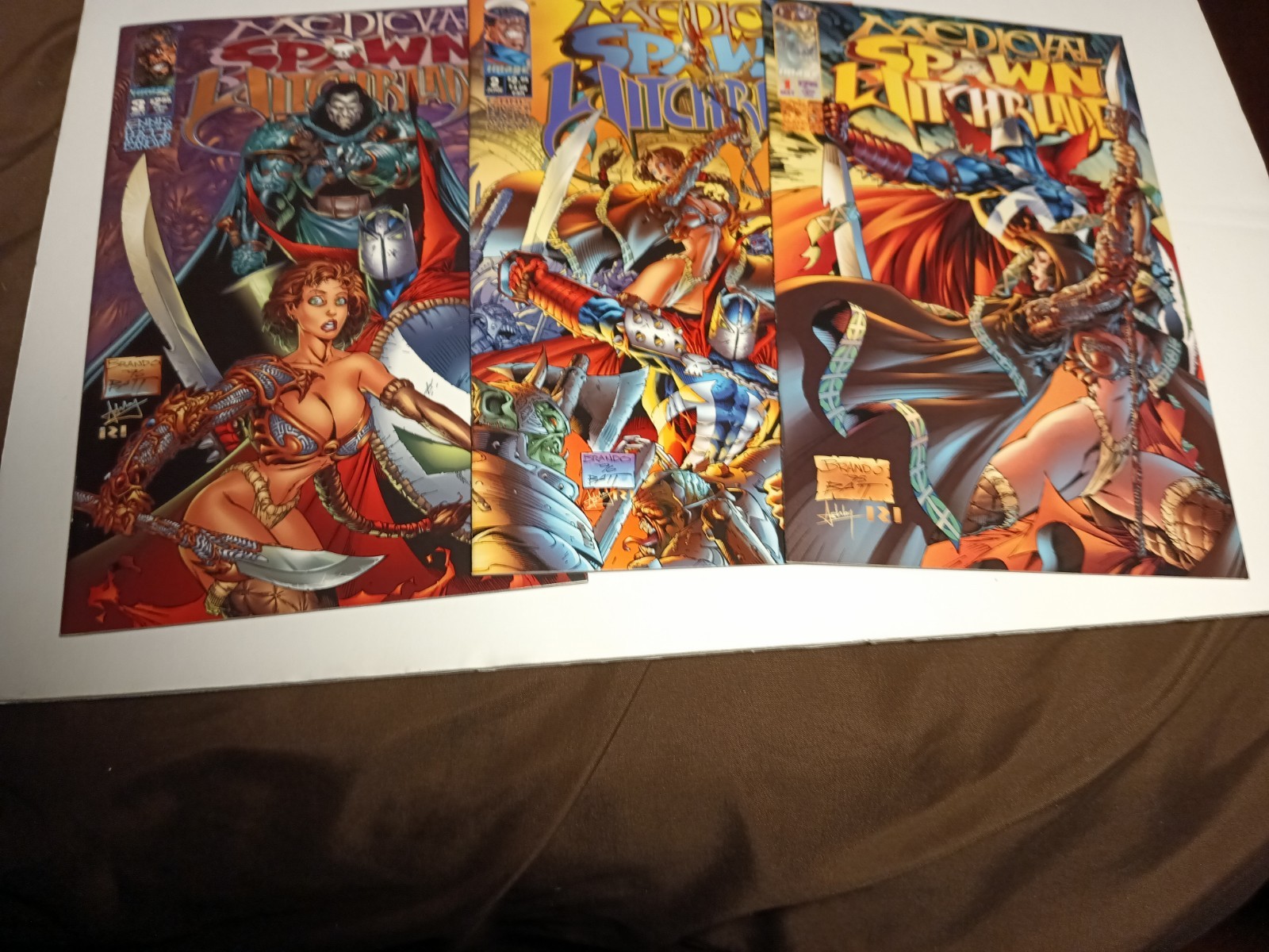 Medieval Spawn / Witchblade #1-3 Complete First Print Set 1996 Image Comics 9.2 Medieval Spawn / Witchblade #1-3 Complete First Print Set 1996 Image Comics 9.2