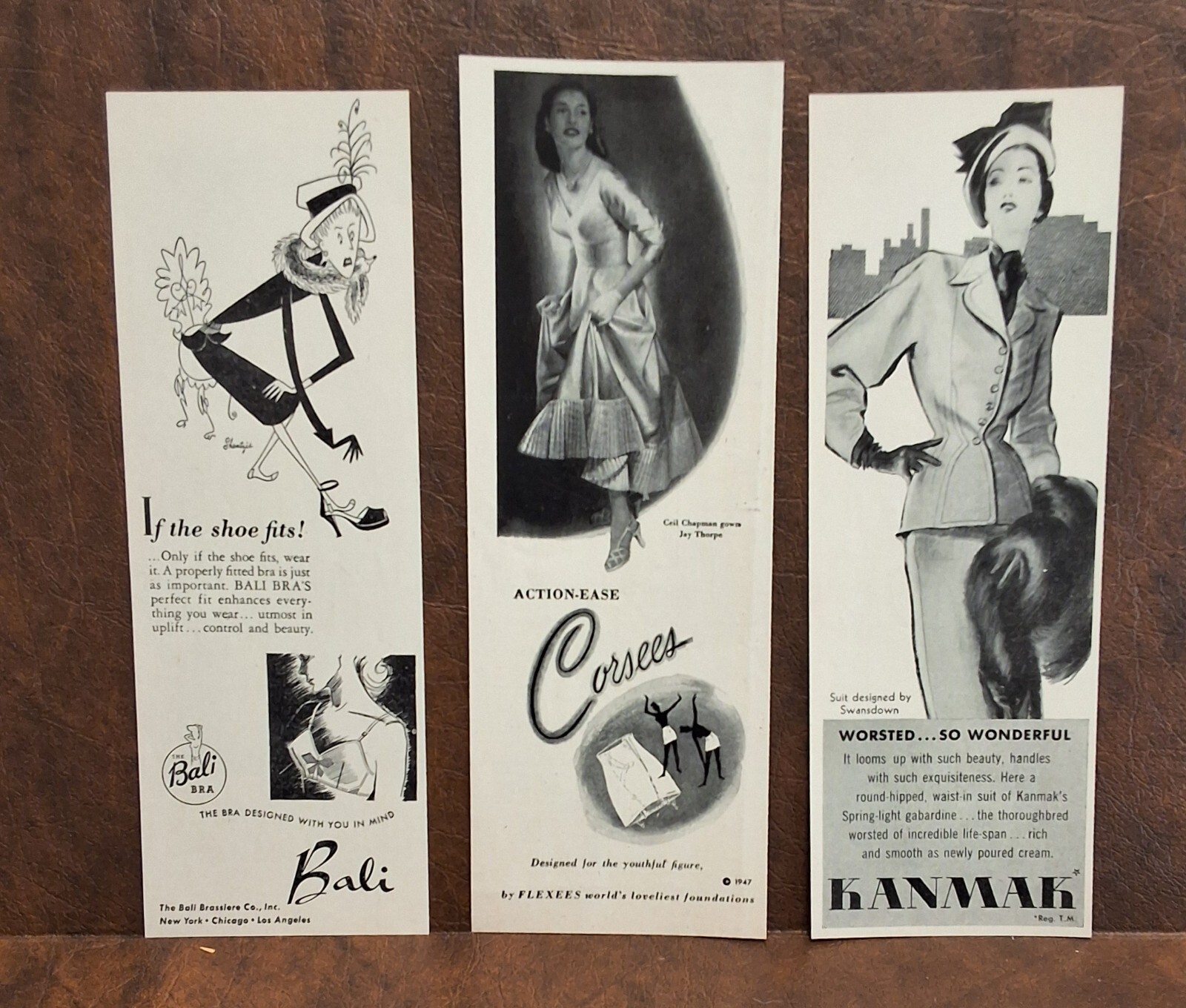 Vintage Woman\'s Fashion - Bras - Gridles - Dresses - Skirts - 1940-1949 AD LOT