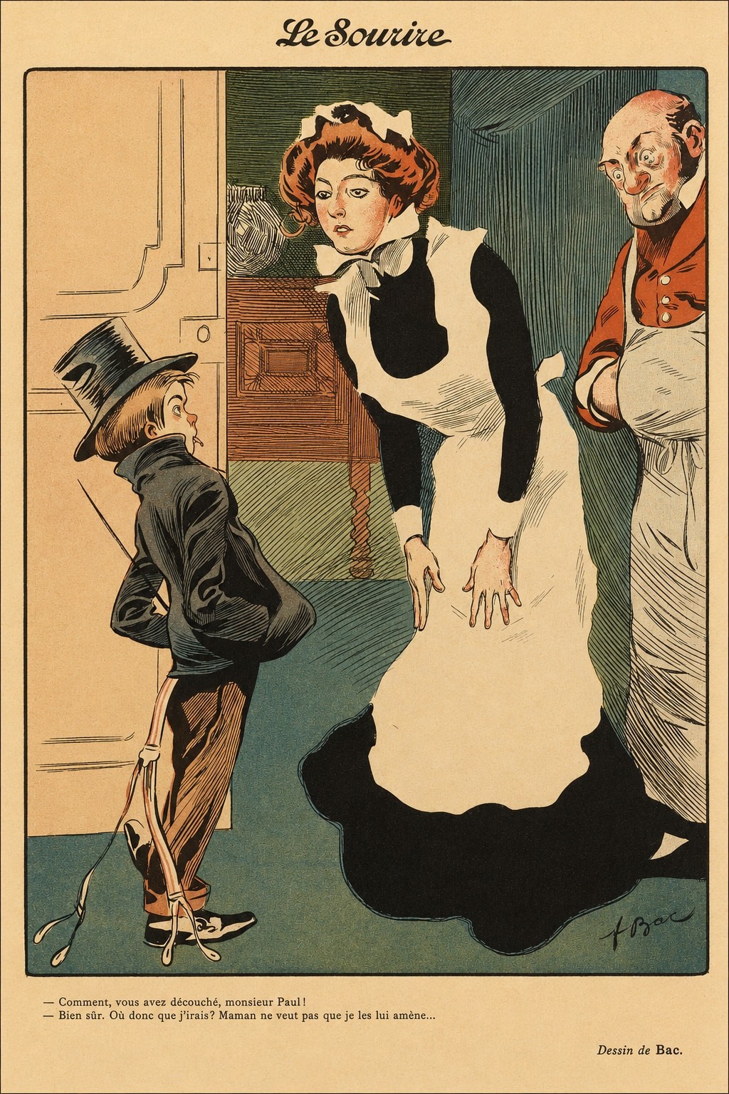 Le Sourire Vintage French Art Print Poster 1900s - 24x36β Rare Reprint ποΈ Le Sourire Vintage French Art Print Poster 1900s - 24x36β Rare Reprint ποΈ
