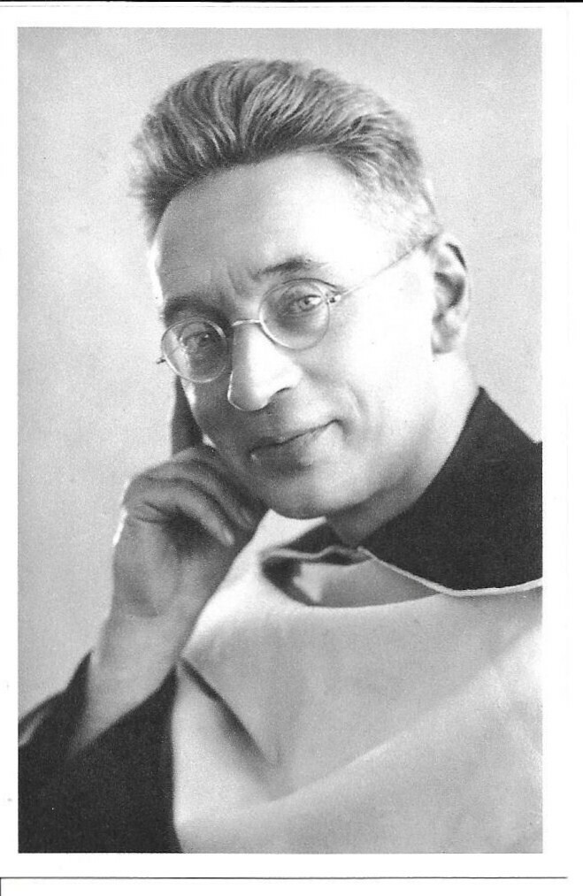 Holy Card of Blessed Titus Brandsma Plus a Brown Scapular of O.L. of Mt. Carmel
