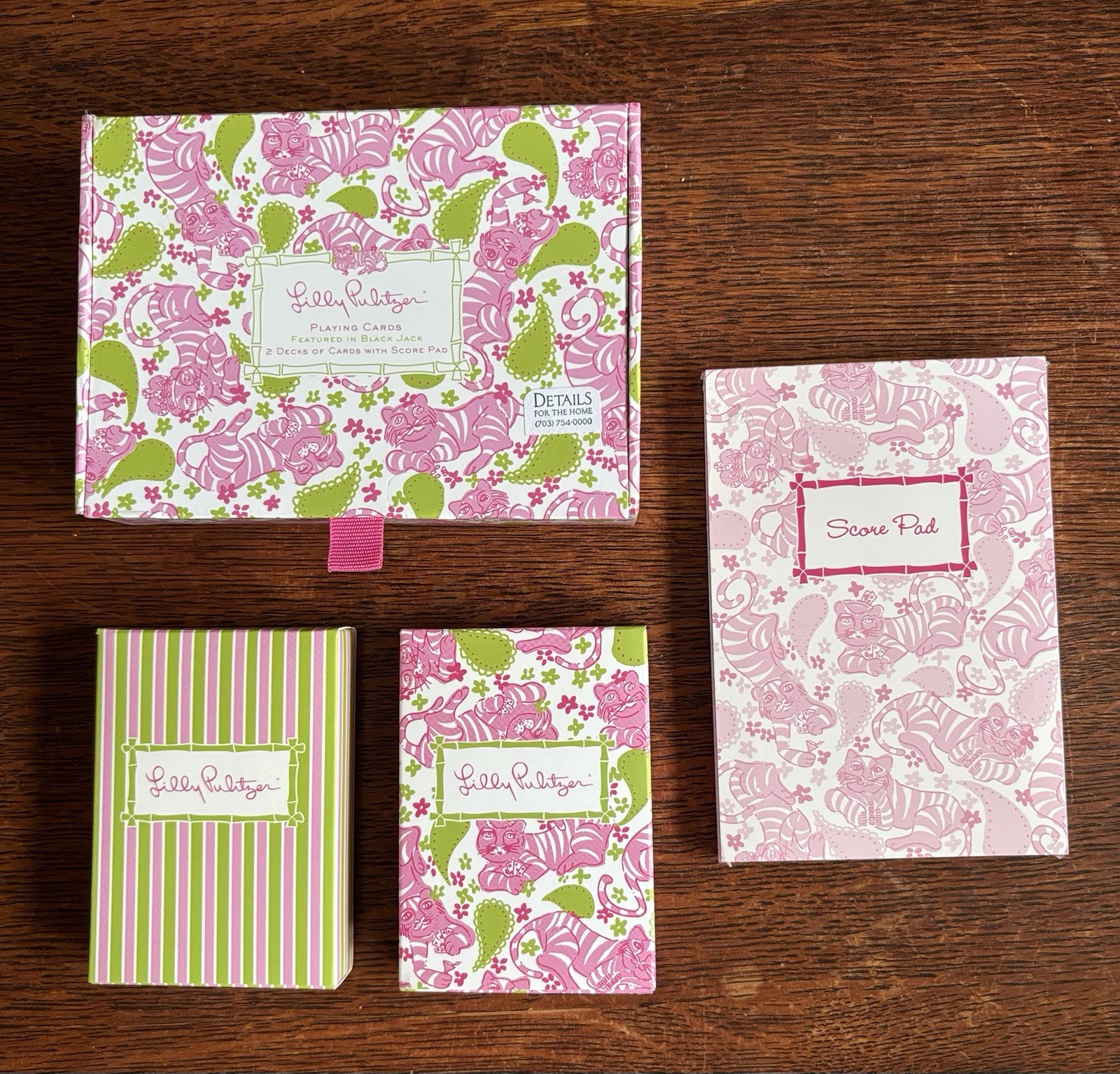 LILLY PULITZER PLAYING CARDS - 2  DECKS W/SCORE PAD - NEW IN BOX