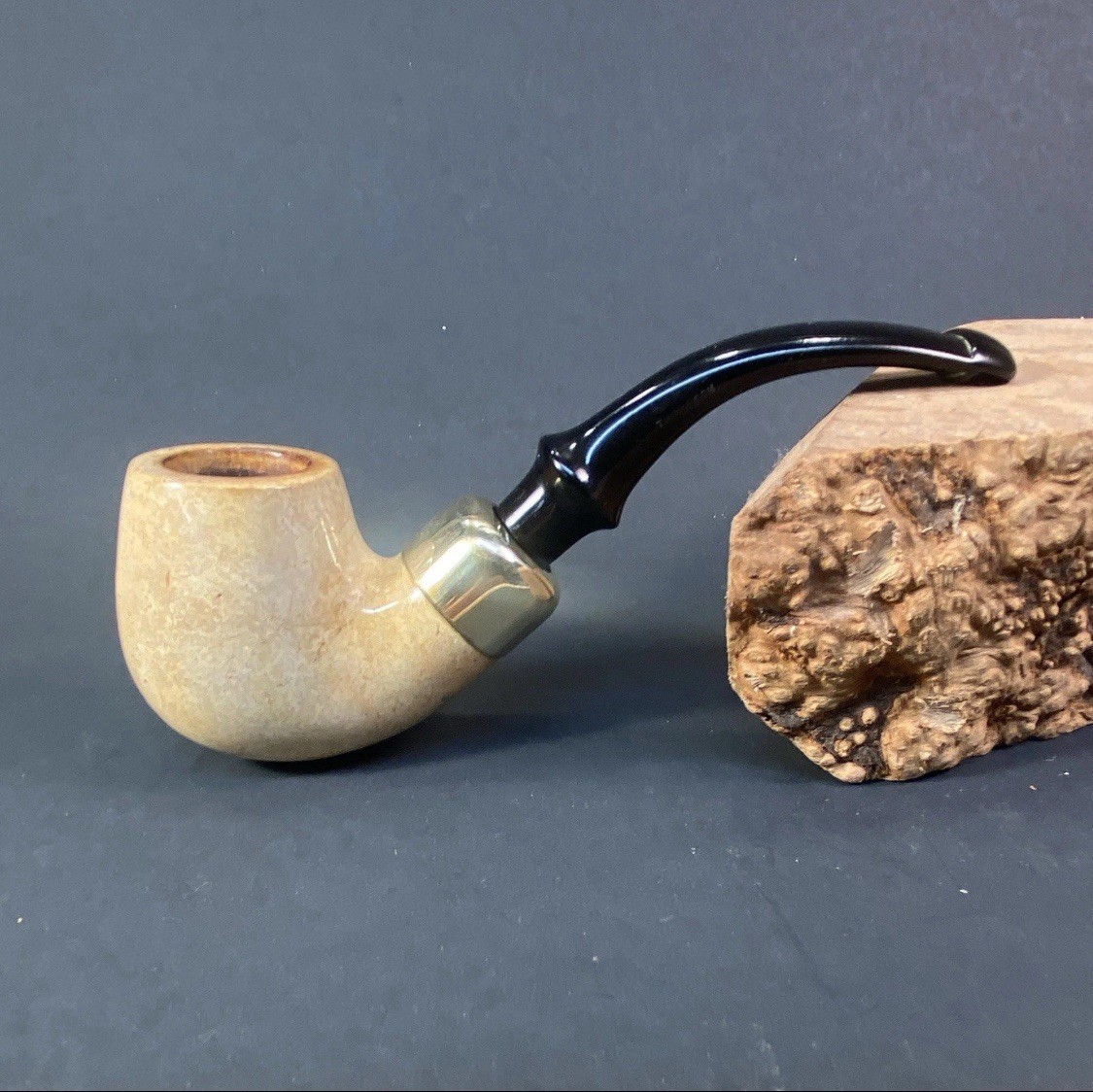 VTG Thompson Block Meerschaum Pipe | Laxey / Isle of Man P-lip Style EXCELLENT