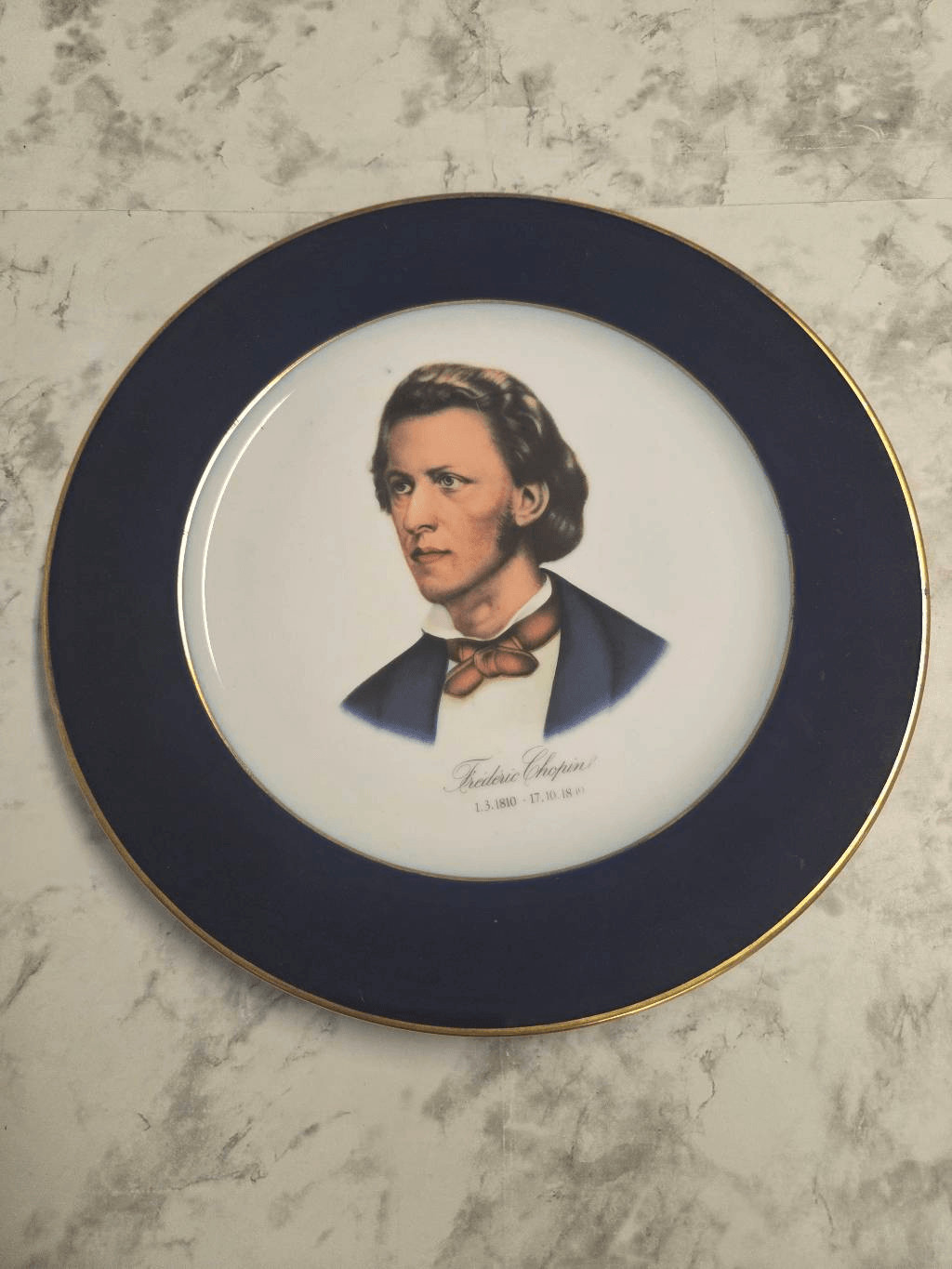 Vintage Frederick Chopin Plate Vintage Frederick Chopin Plate