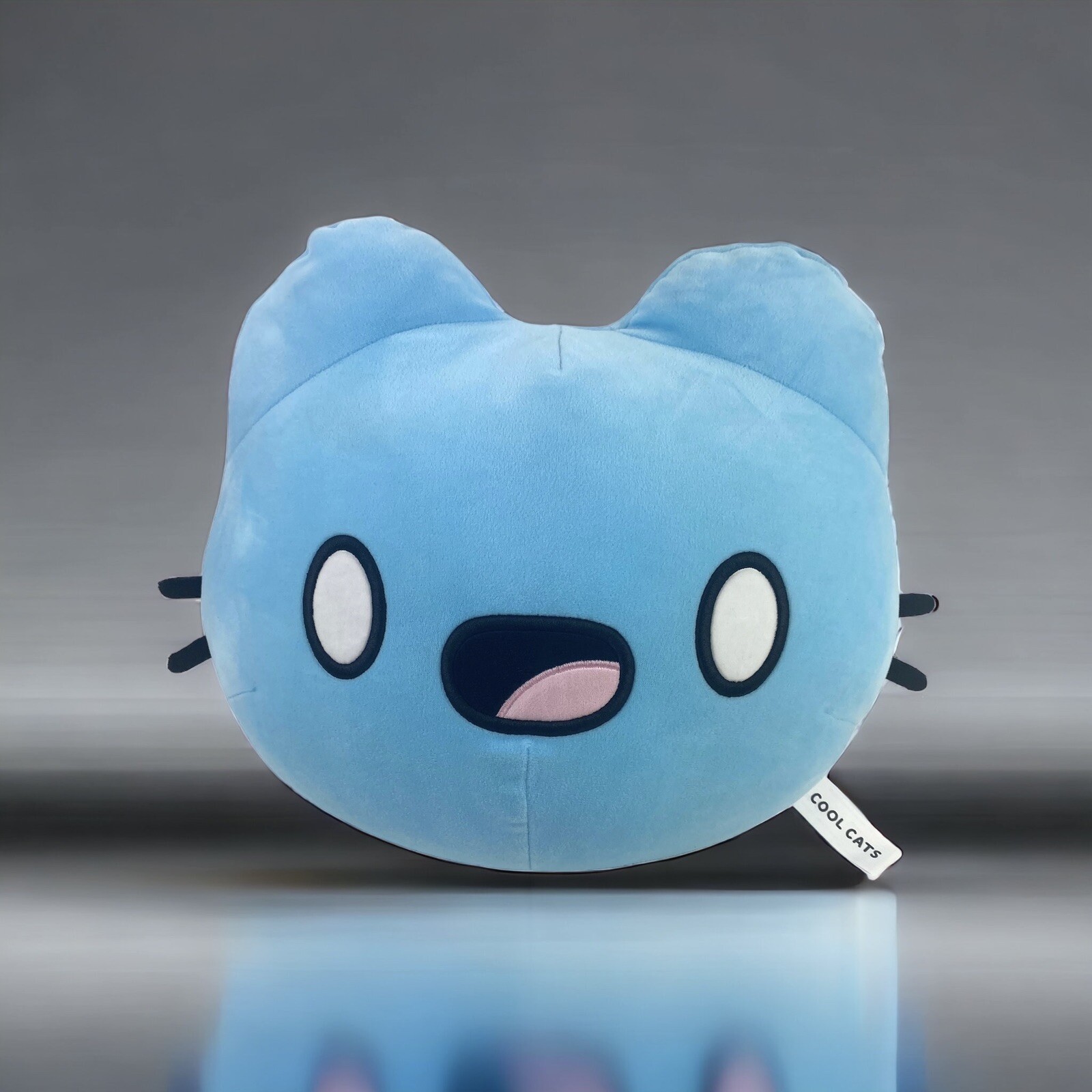 Toikido x Cool Cats Blue Plush Pillow Toy Cooltopia Cool Pets