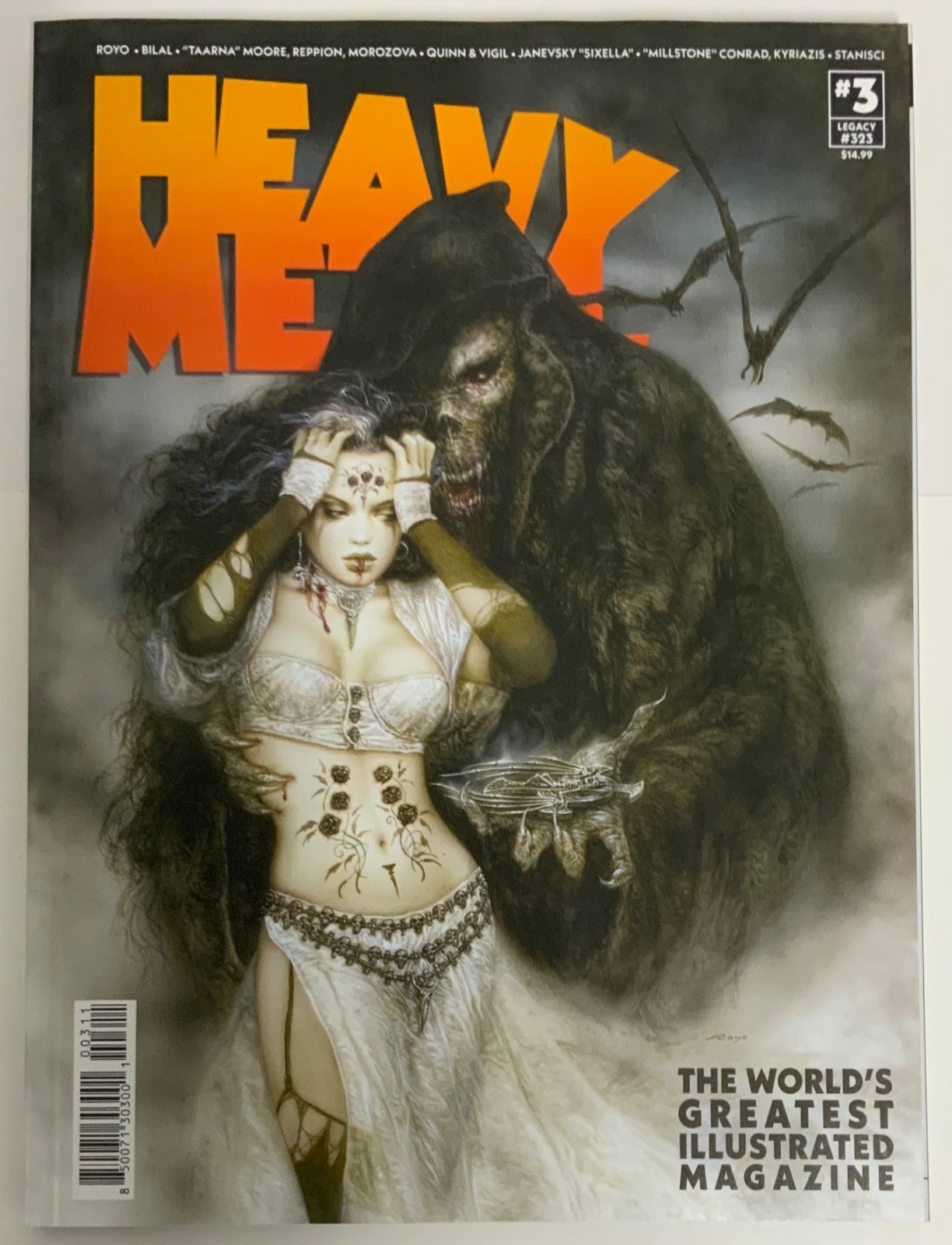 Heavy Metal Magazine 3 Luis Royo Cover 2025 Legacy Number 323