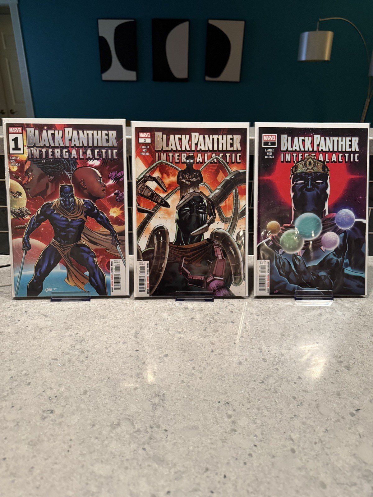 Black Panther: Intergalactic #1 #2 #4 Lot Marvel LaValle Nesi NM Bagged 