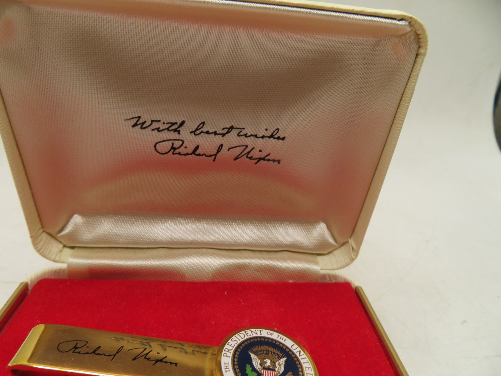 1972 Republican National Convention Delegate  TIE Clip Miami Beach Florida Nixon