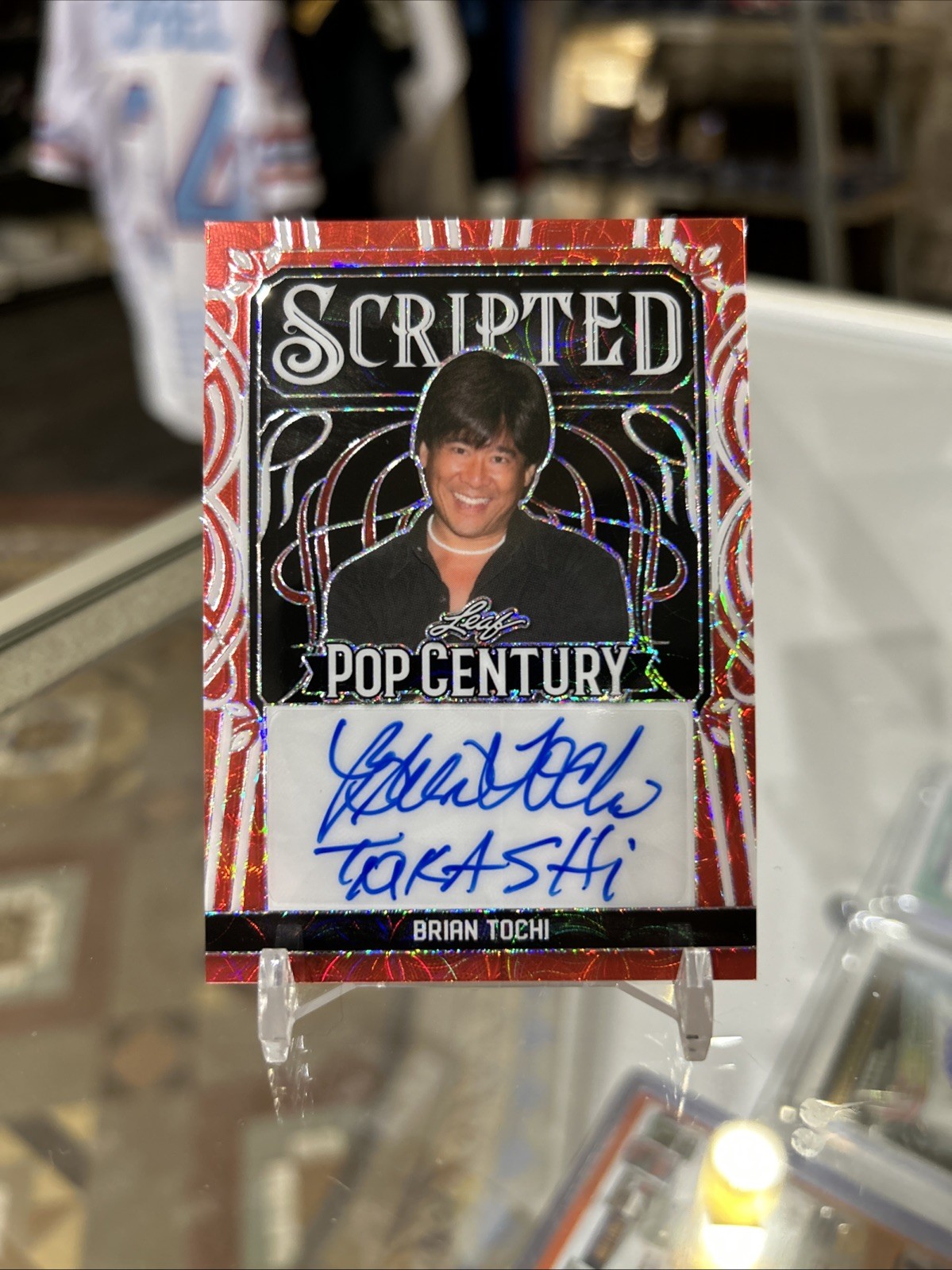 2024 Leaf Pop Century Brian Tochi Auto Autograph Rare Kaleidoscope Red SSP 3/3