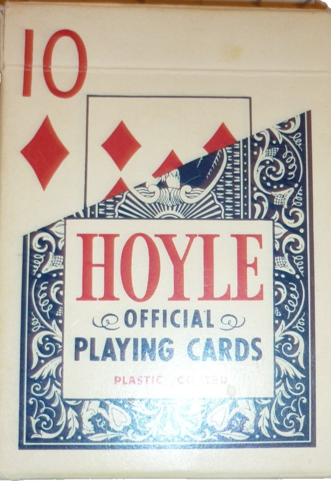 Vintage Hoyle Official Playing Cards Deck Blue Back Stancraft Plastic Coated Vintage Hoyle Official Playing Cards Deck Blue Back Stancraft Plastic Coated