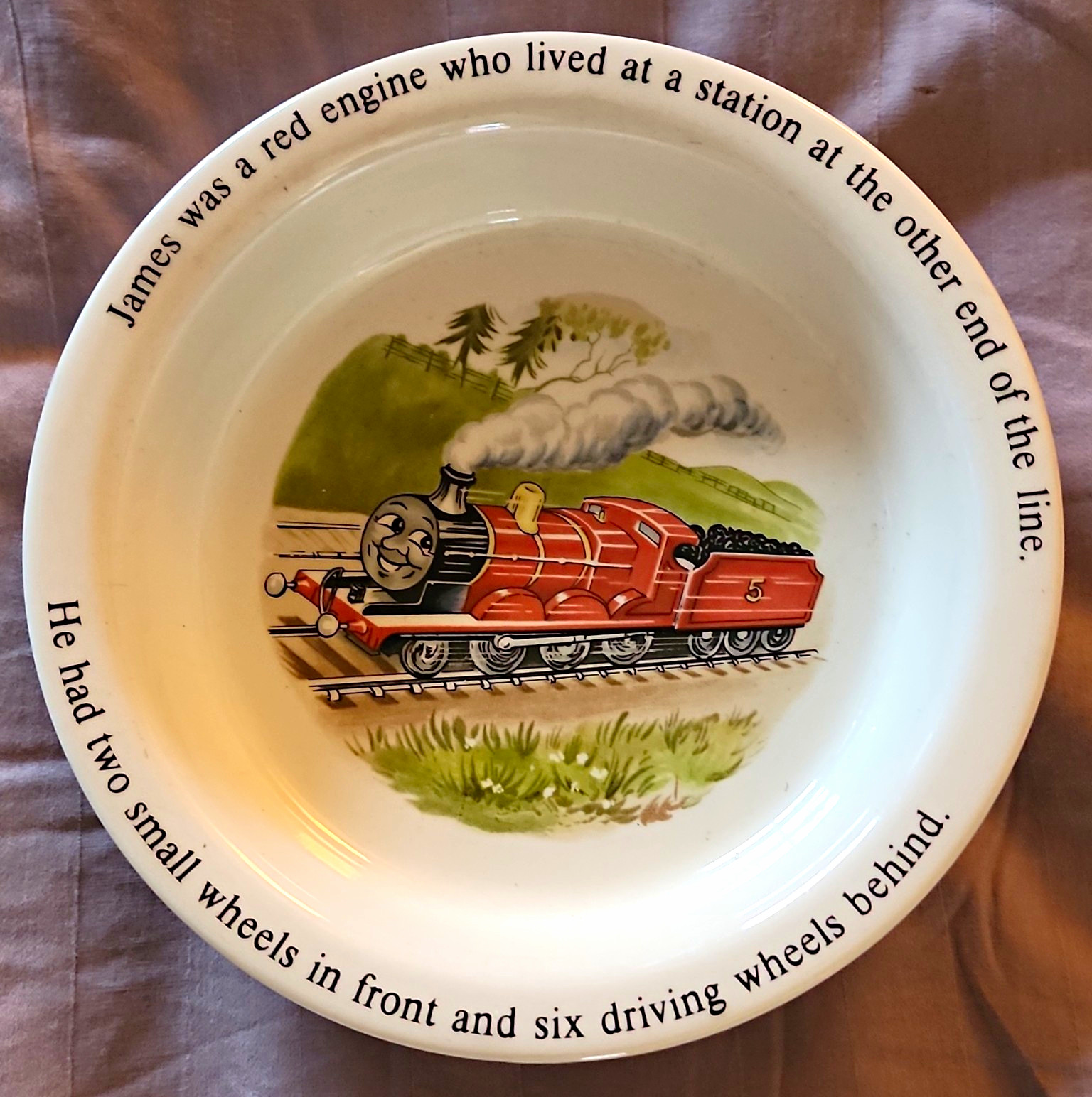 Vtg Wedgwood James the Red Engine & Friends 6.5\
