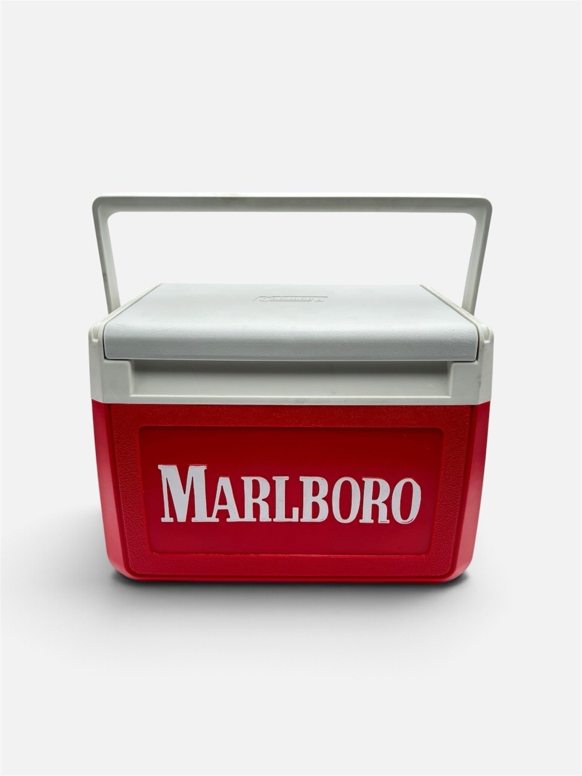 Vintage 1990s Marlboro Advertising Promo Red Coleman Cooler Vintage 1990s Marlboro Advertising Promo Red Coleman Cooler
