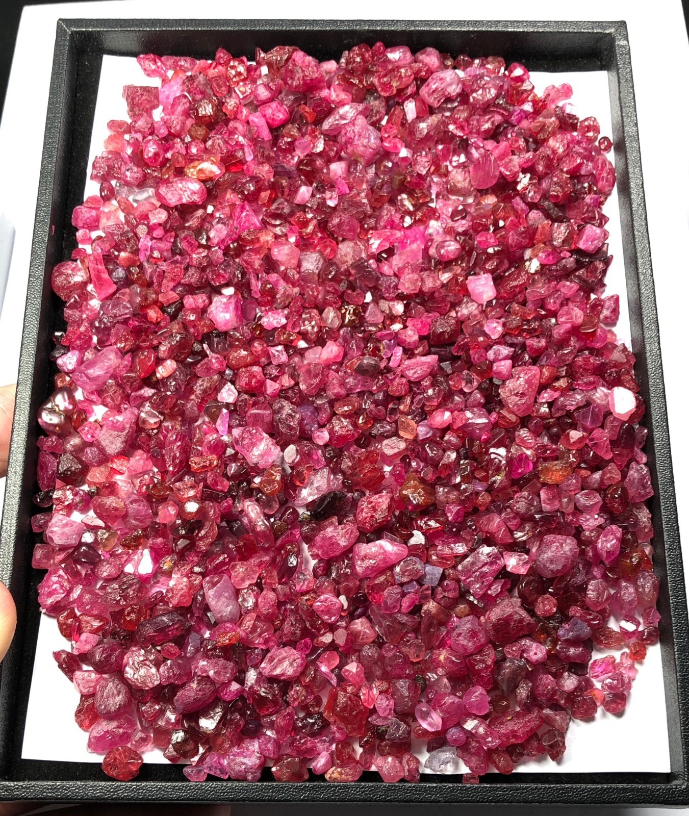 Spinel hot Red Rough lot - 200 Grams - from Burma#spinel