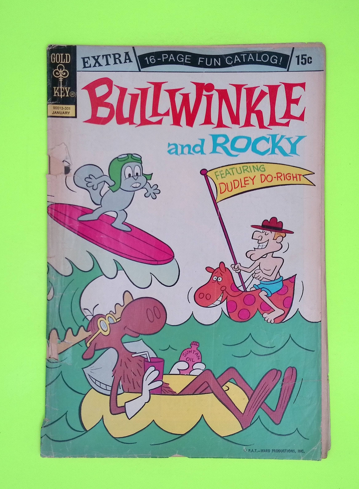 Bullwinkle #6 1973 Gold Key Tape Low Grade Comic Book K91-181