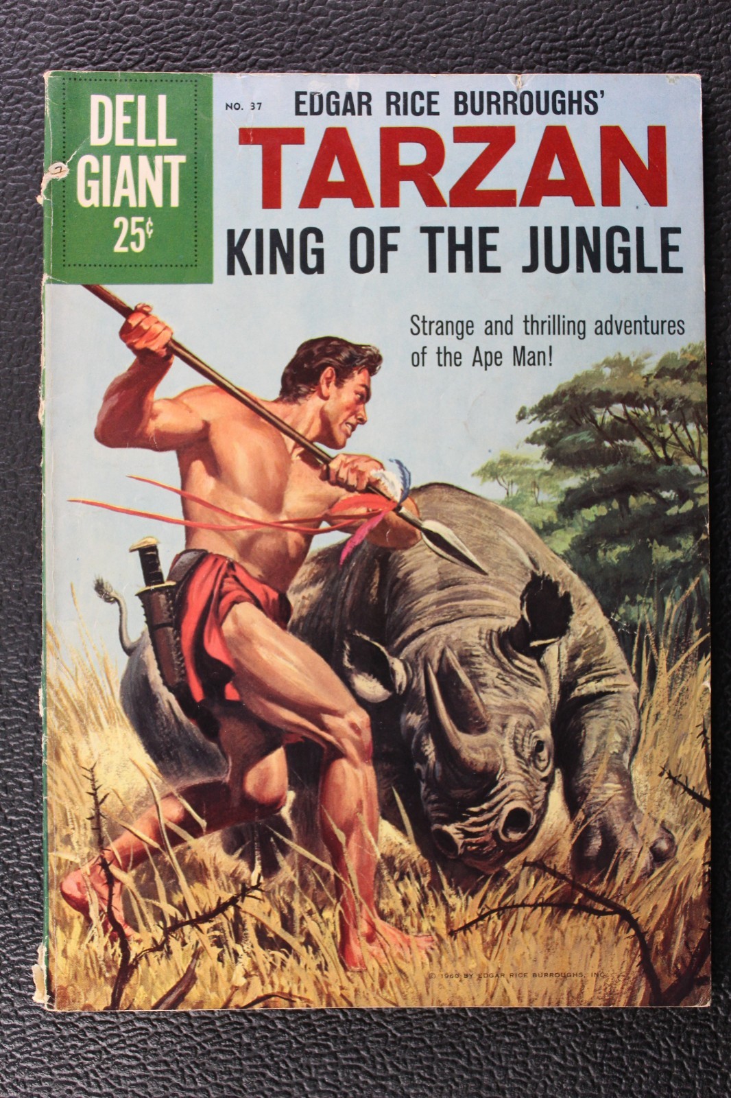 TARZAN King of the Jungle #37 ~ DELL GIANT ~ 1960 ~ About 3.0 Good/Very Good