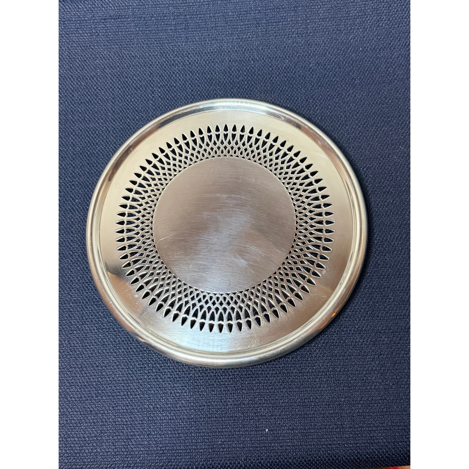 Vintage Silverplate Trivet 7.5