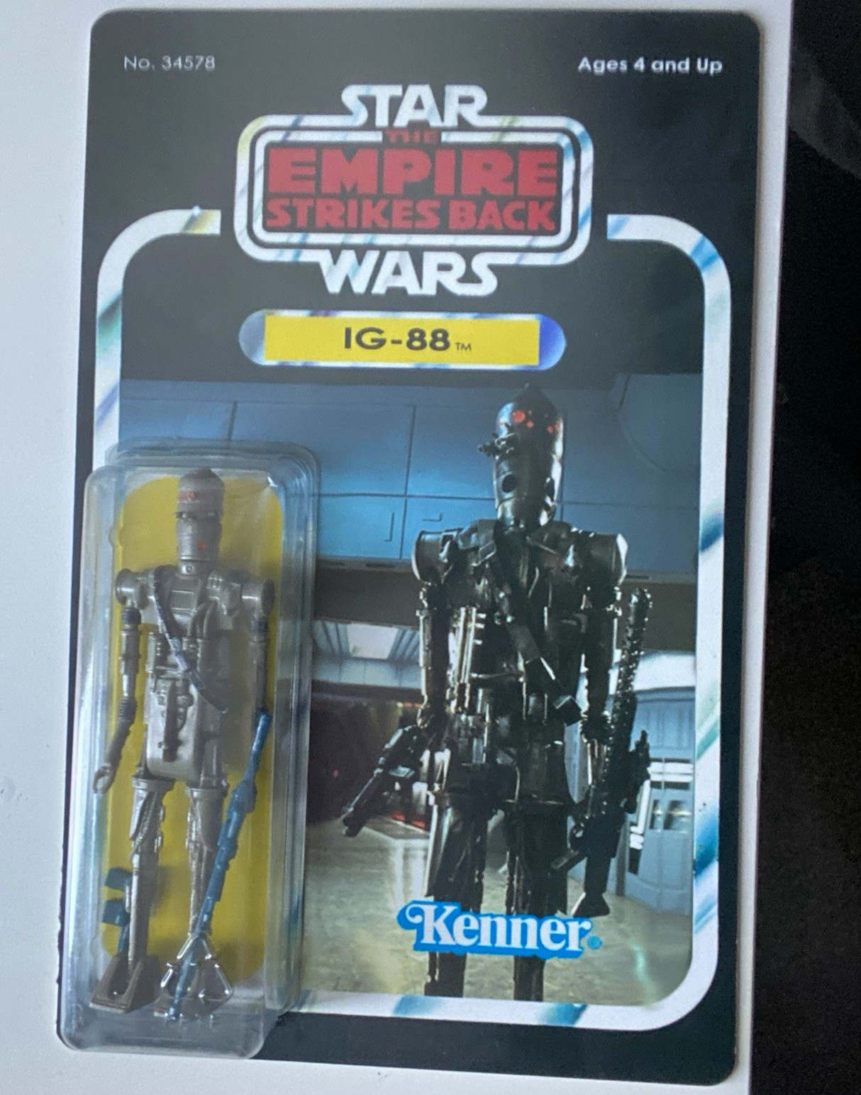 1980 original IG-88 Action Figure recarded- The Empire Strikes Back