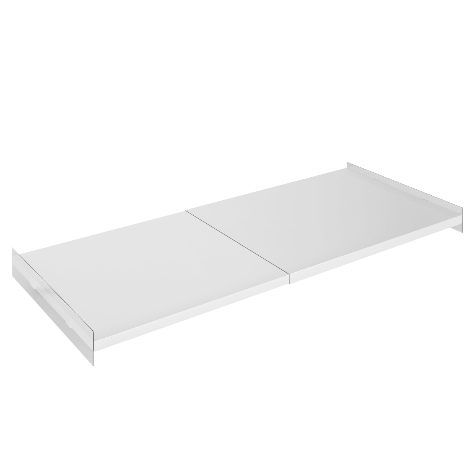 SlimmKISS Expandable Closet Tension Shelf Organizer White 15.8\