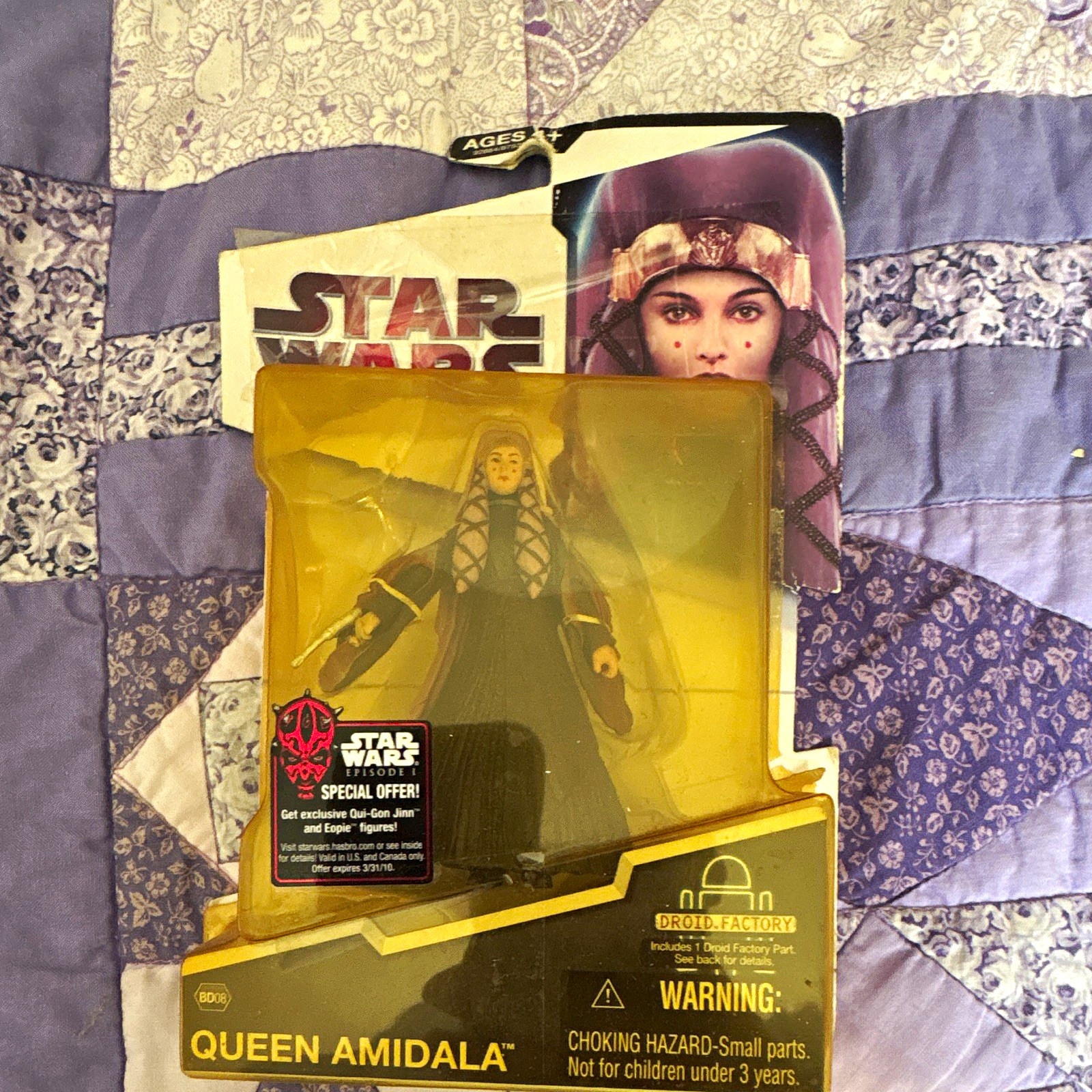 Hasbro Star Wars Droid Factory Queen Amidala Figure 2009 Phantom Menace