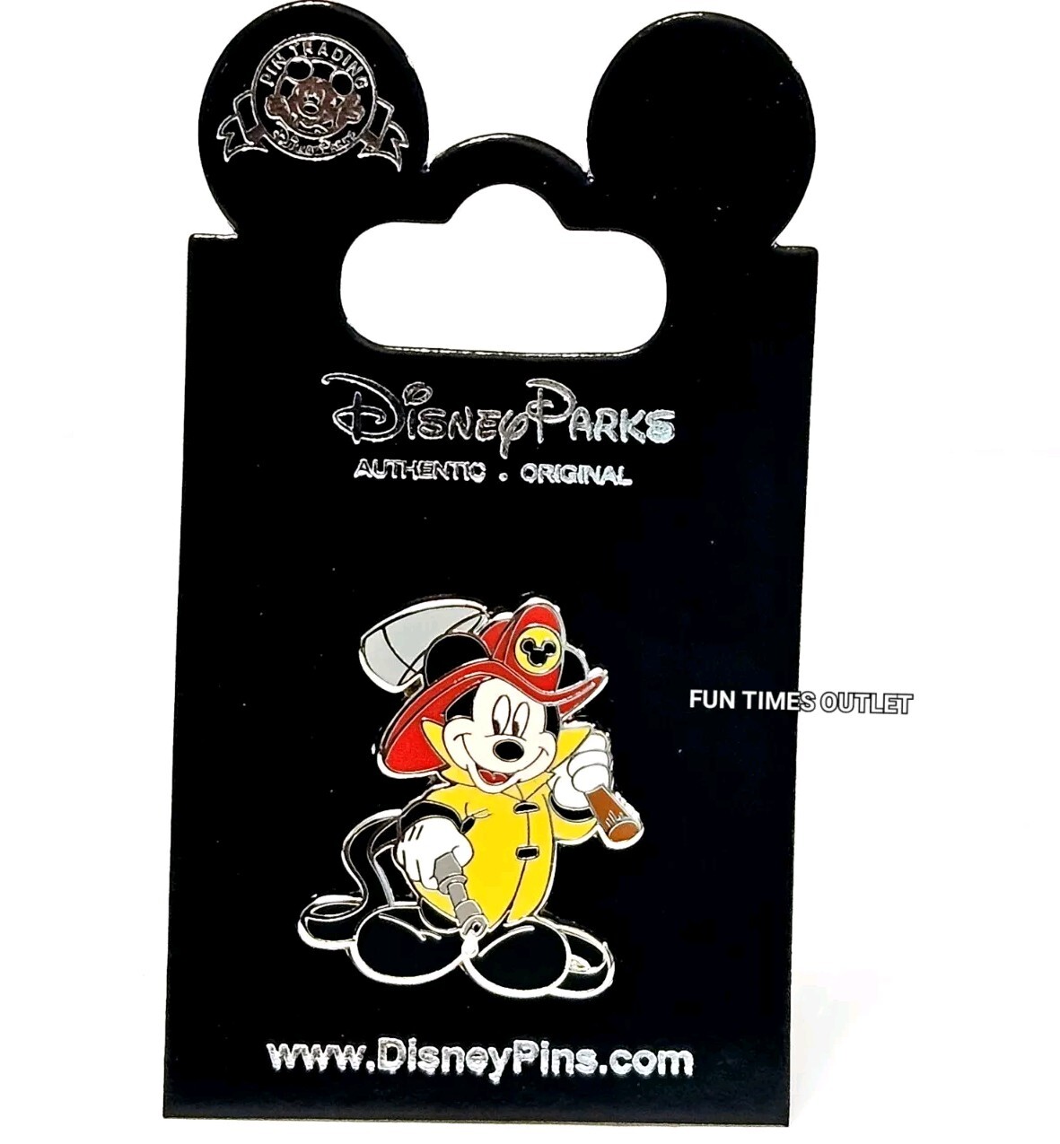 Disney Parks Mickey Mouse Firefighter Career Pin Collectible Trading Licensed 