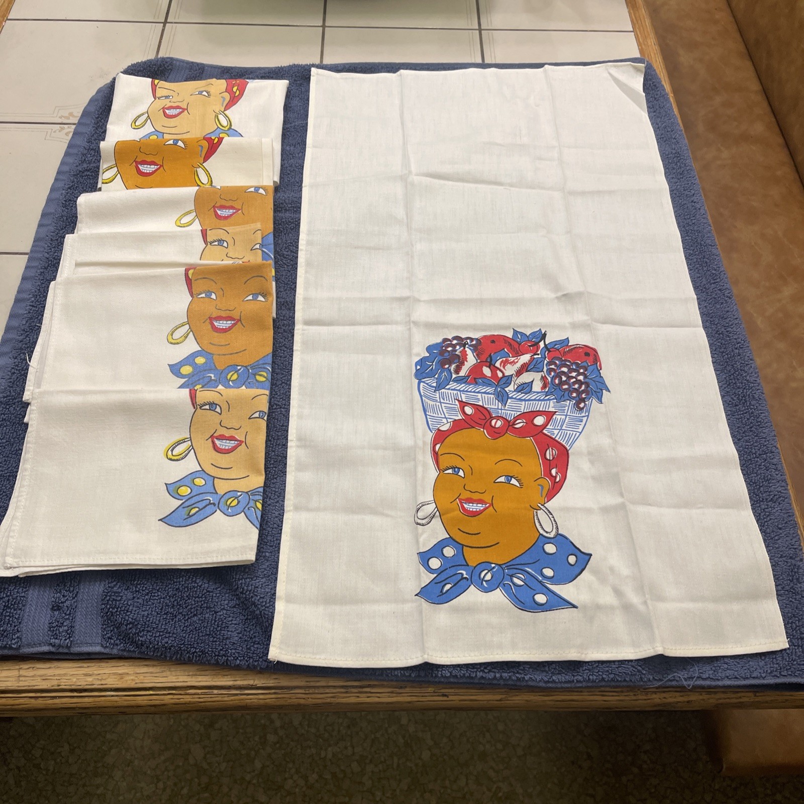 VINTAGE JAMAICAN Linen Tea Towels