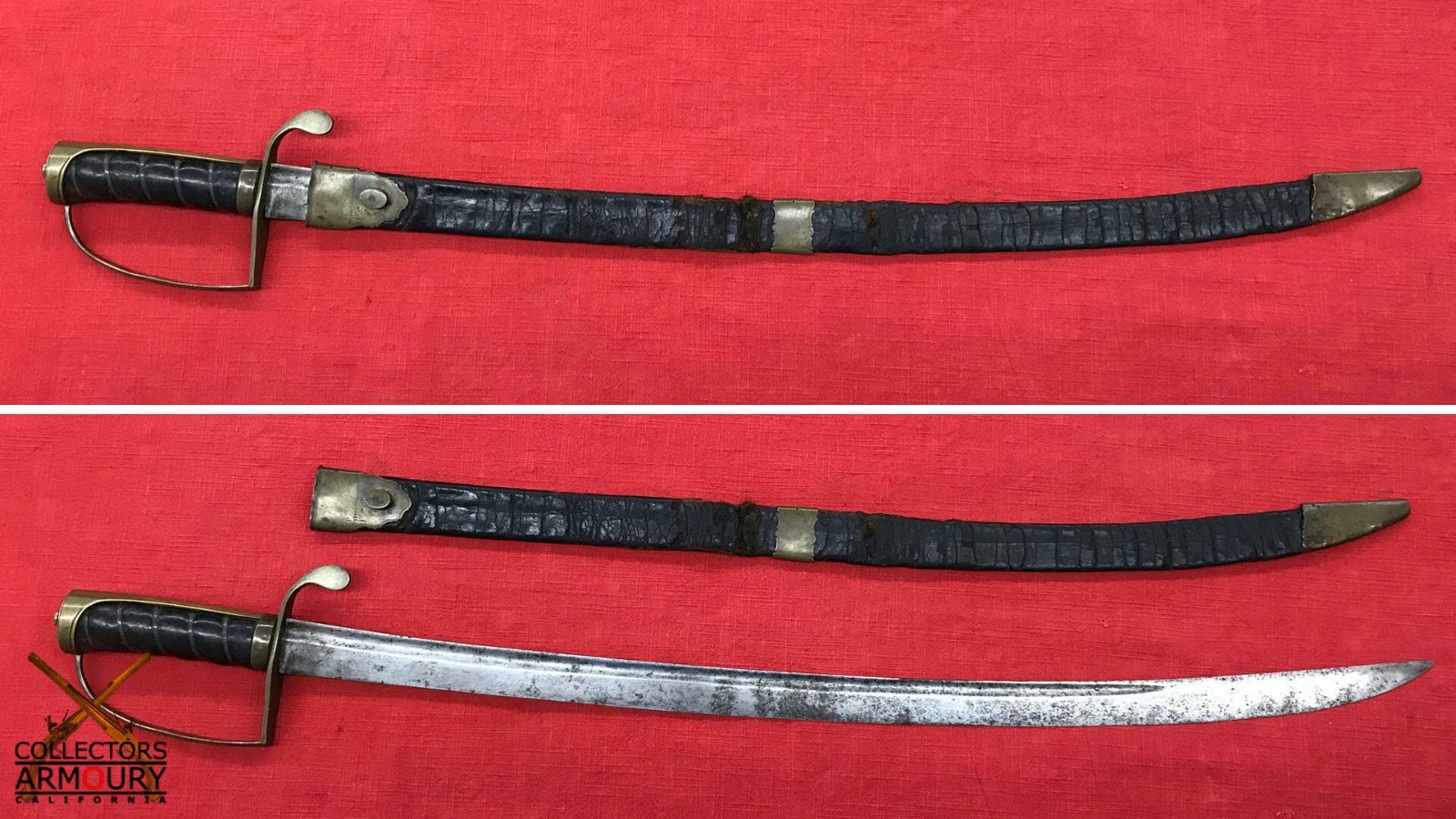 American Revolutionary War Period Officer’s Saber With Brass Stirrup Hilt