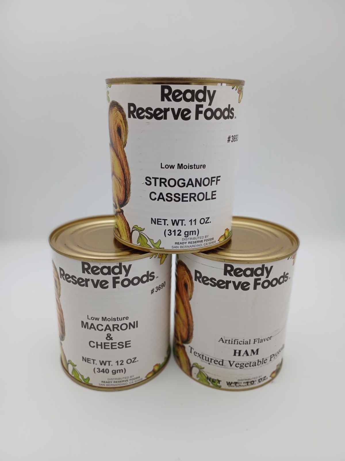 Vintage Ready Reserve Foods #2.5 Cans (Lot Of 3) Vintage Ready Reserve Foods #2.5 Cans (Lot Of 3)