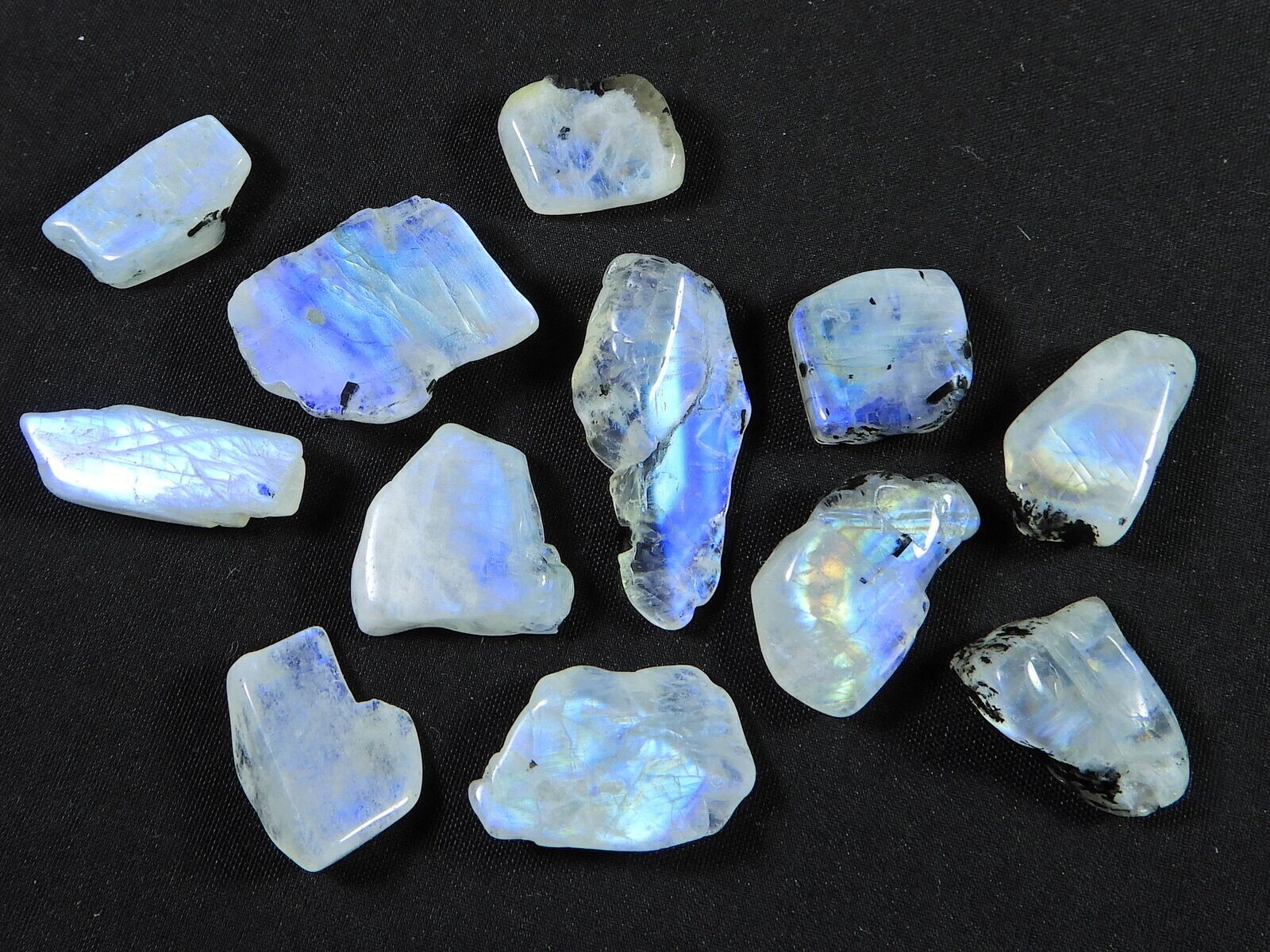 121Ct Natural Rainbow Moonstone Rock Rough Raw Crystal 12 Pcs Lot Loose Gemstone 121Ct Natural Rainbow Moonstone Rock Rough Raw Crystal 12 Pcs Lot Loose Gemstone