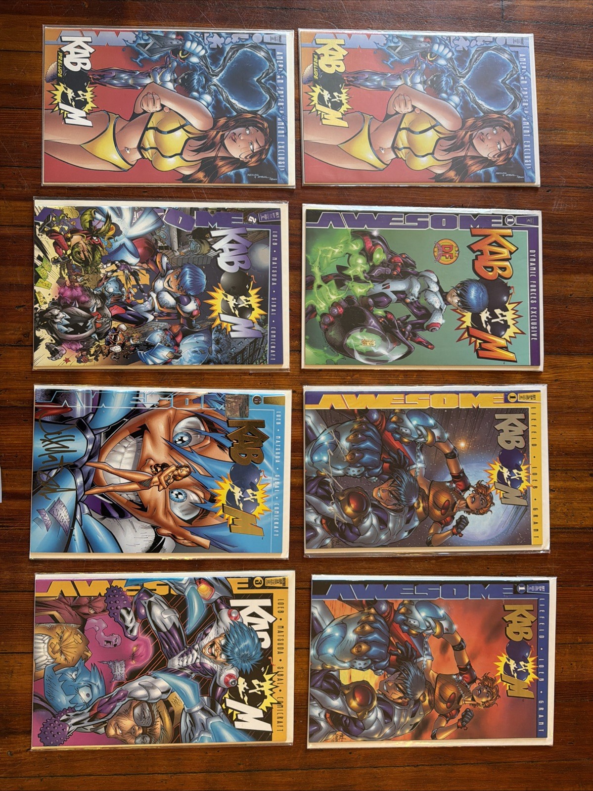 1997 KABOOM Comics-PRELUDE -1-3+ Variants Silver & Gold Multi Signed & COA NEW
