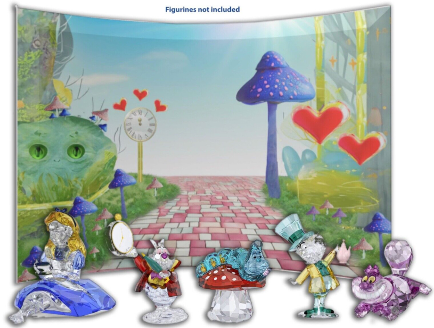 Swarovski Alice in wonderland Crystal Display