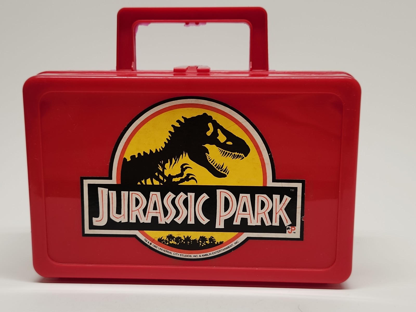 Vintage 1992 Jurassic Park Kids Katchalls Plastic Case Creative Plastics AS IS