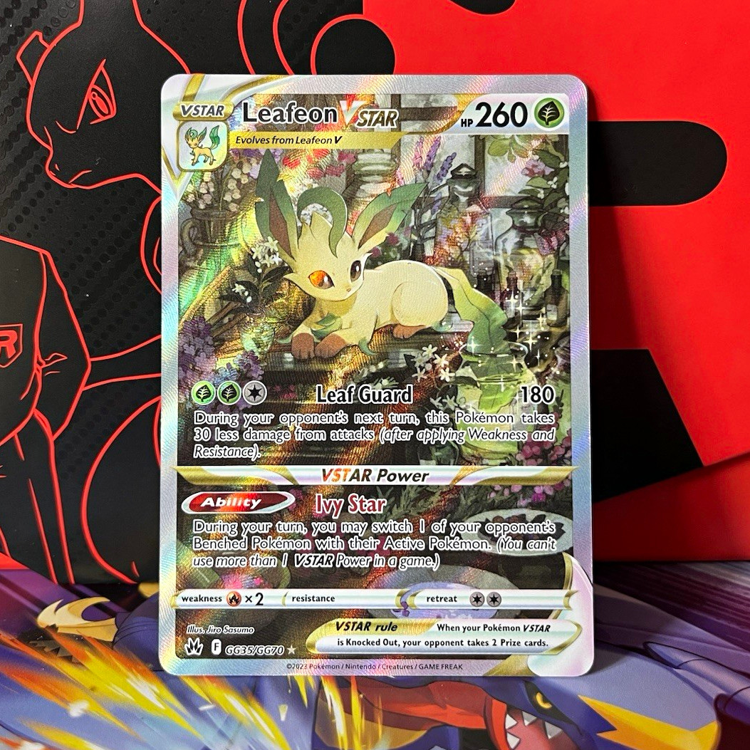 Pokémon TCG Leafeon VSTAR GG35/GG70 Crown Zenith GG Ultra Rare English