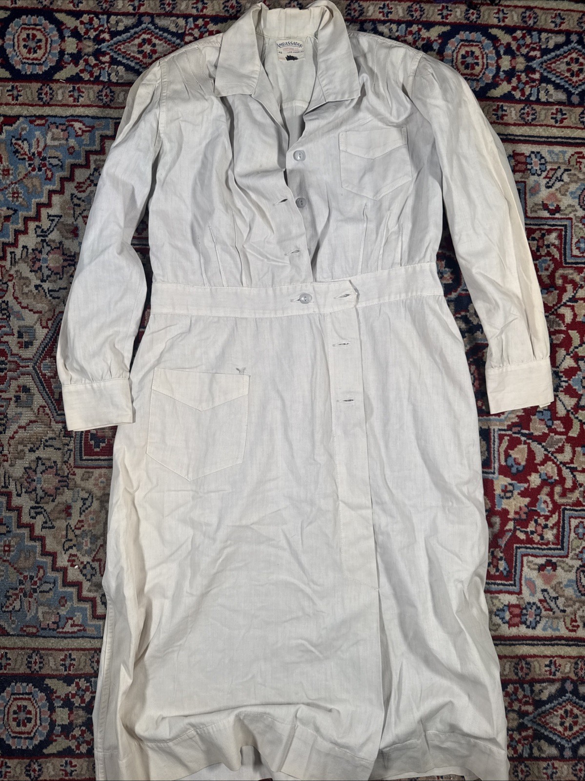 Vintage WWII Women’s Uniform Dress Vtg 40s Size 42