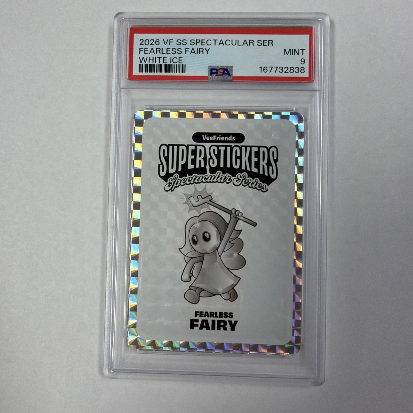2026 VeeFriends Spectacular Series Fearless Fairy White Ice PSA 9 2026 VeeFriends Spectacular Series Fearless Fairy White Ice PSA 9