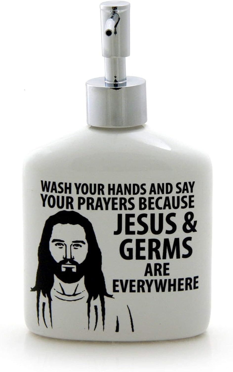 Soap Dispenser-Jesus And Germs (12 Oz)