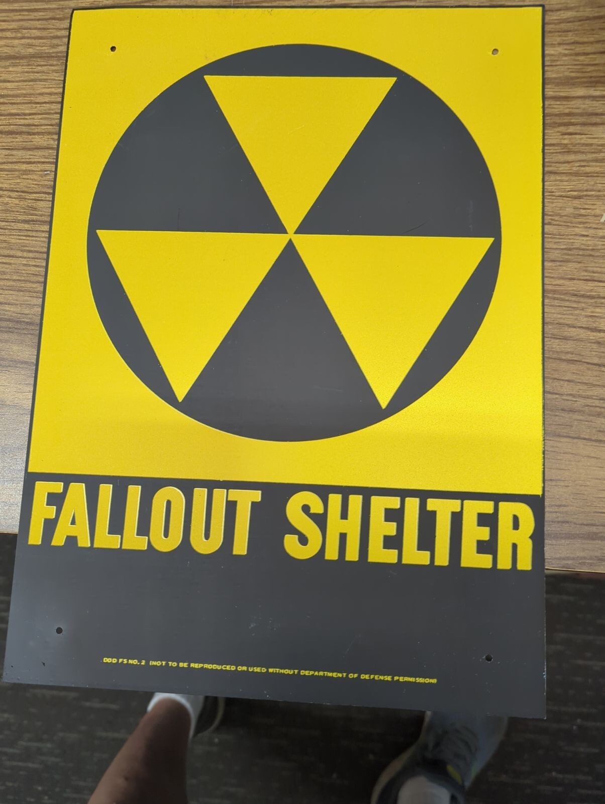 $36 Original Fallout Shelter Sign Not a Reproduction $36 Original Fallout Shelter Sign Not a Reproduction